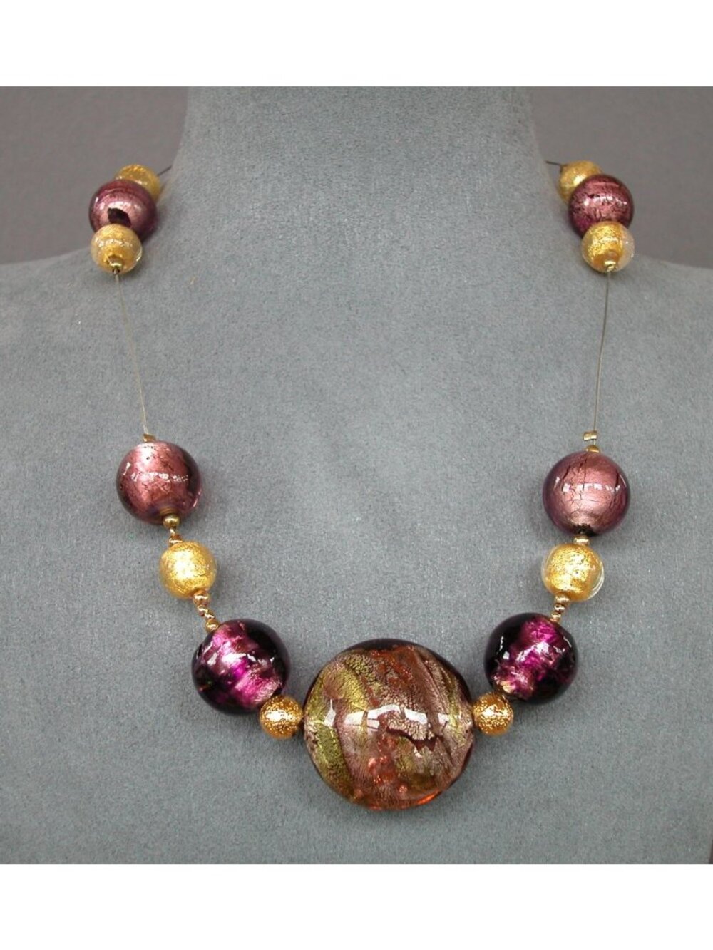 Murano Glass Statement Necklace
